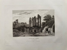 1830 Antique Print; Croxden