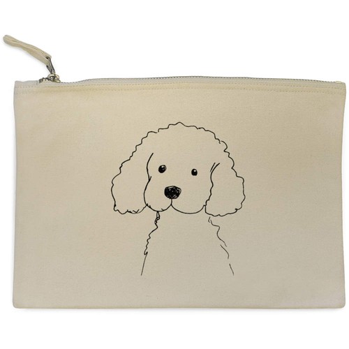 Cute poodle sketch canvas - poodle,