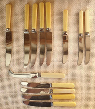12 VINTAGE DESSERT KNIVES & 1