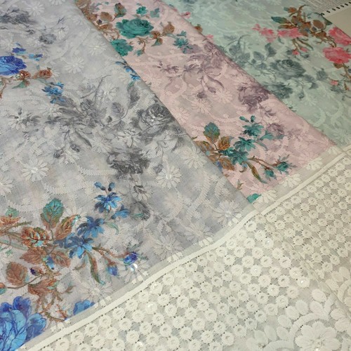 Floral 100 cotton broderie - 100%,