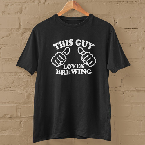 This guy loves brewing shirt - this, t-shirt