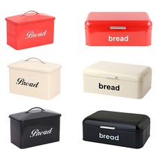 RETRO STYLE BREAD BIN STEEL KITCHEN LOAF FOOD STORAGE VINTAGE KITCHEN 3 COLOUR