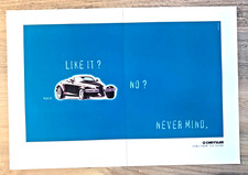 CHRYSLER PROWLER - FRAMEABLE COLLECTIBLE WALL ART ORIGINAL CLASSIC CAR ADVERT