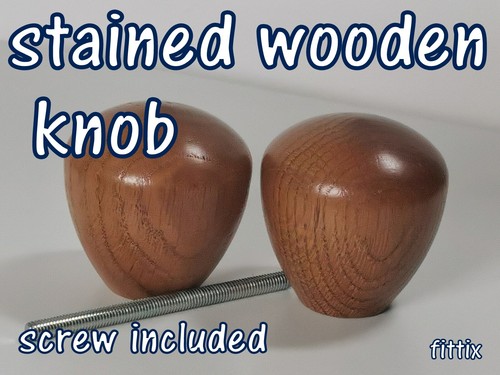 Stained knob oak - interior, door