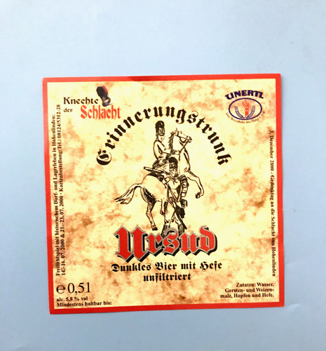 Old beer label - ,