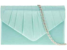 Women's Satin Pleated Clutch