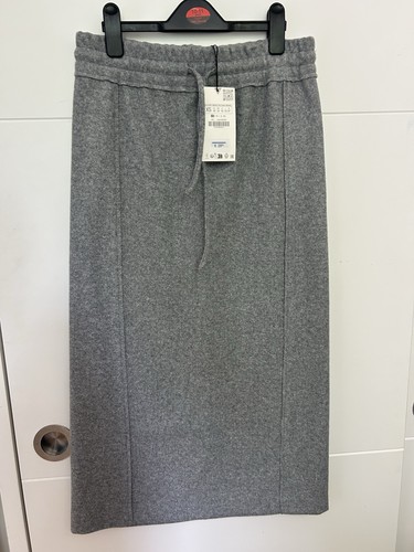 Zara grey felt pencil - grey, skirt