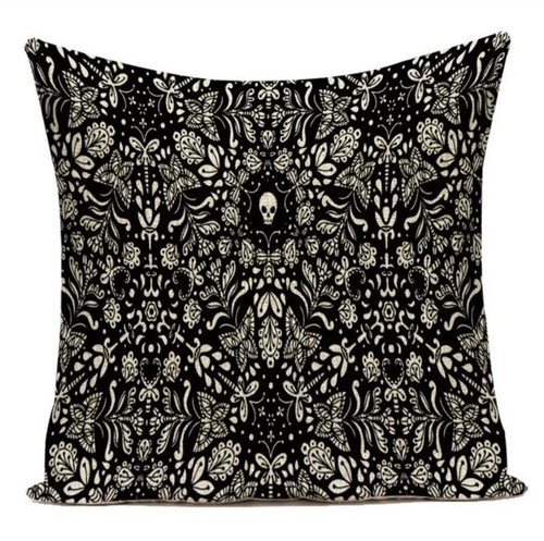 Skull butterfly paisley - skull,