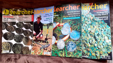 THE SEARCHER 2019 4 ISSUES ROMAN SAXON METAL DETECTOR MAG HAMMERED COIN HOARD