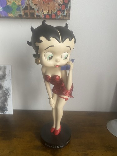 Betty boop figurine with - figurine, red