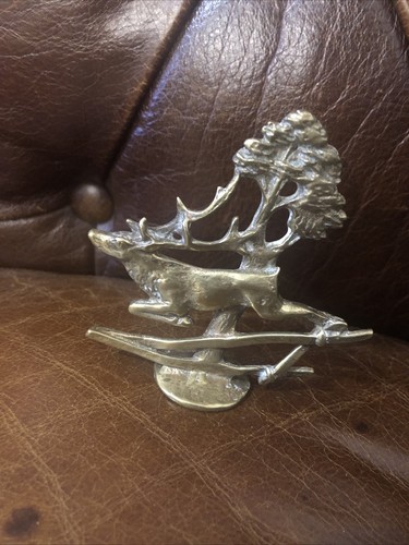 Brass stag deer - deer, figurine