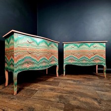 Upcycled French Bombe Chest of Drawers