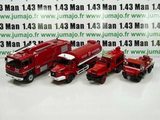 LOT OF 4 IXO FIRE TRUCKS