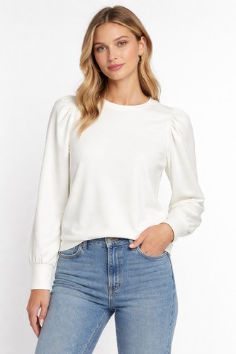 Magaschoni white modal puff - magaschoni,