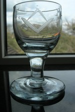 Antique - Masonic Firing Glass