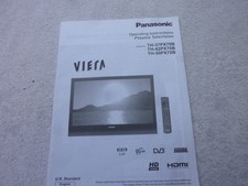 PANASONIC OPERATING INSTRUCTINGS PLASMA TELEVISION MODEL NO TH-37PX70B