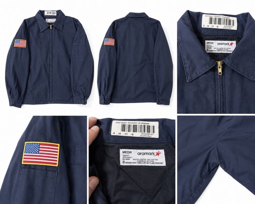 Men navy utility jacket - utility, with