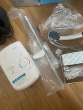 BRISTAN B85 ELECTRIC SHOWER 8.5KW WITH RISER & HEAD - NEW IN BOX