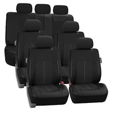  Perforated Leatherette Three