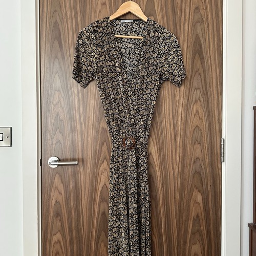 Zara black yellow ditsy - black, &