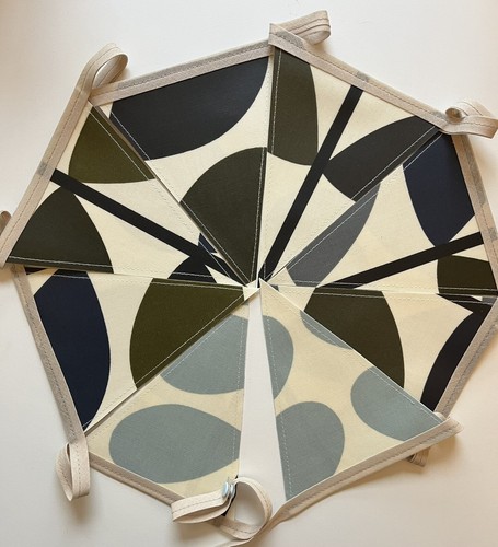 Handmade oilcloth bunting - handmade,