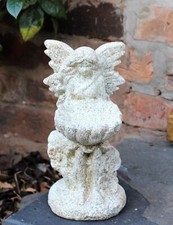 Garden Ornament Fairy Large Magical Stone effect Figurine Angel Statue Bird Bath