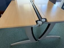 Job Lot  7 X Steelcase Beech Office Desks And 7 XPedestals Furniture