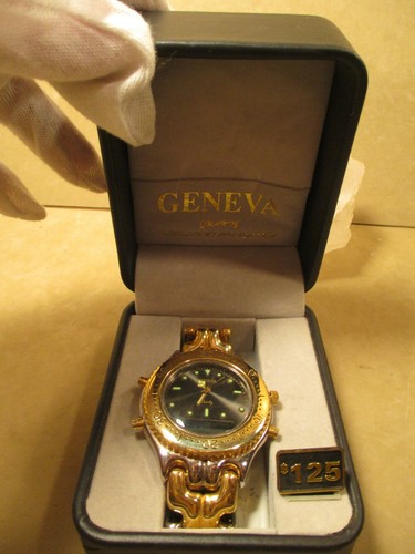 Men new box geneva quartz - men's, in