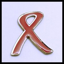 Imperial Cancer Research Fund Charity Pin Badge, Ribbon