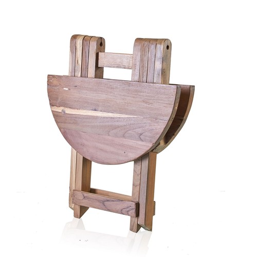 Round folding coffee table - folding,