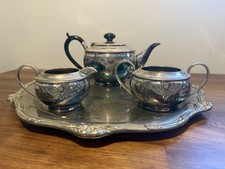 Antique Silver Plated Tea Set