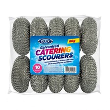 Galvanised catering scourers - galvanised,