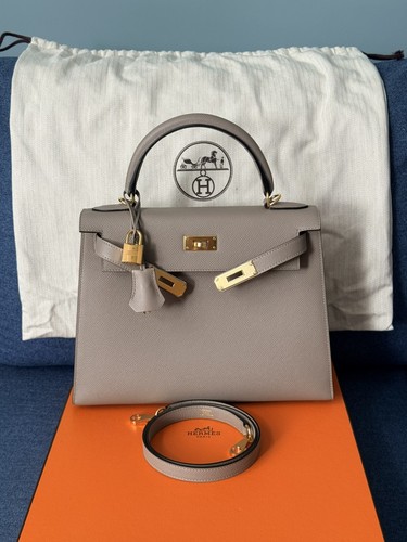 Hermès kelly sellier grey - sellier,