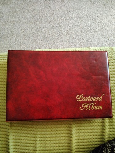 Postcard album with - postcard, double