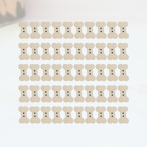 100 pcs two holes wooden - 100, bone