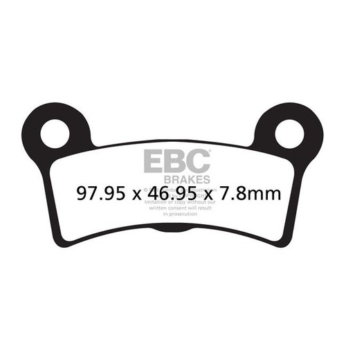 Ebc pad semi - v-pad, sintered