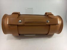 DUX Motorcycles Leather Tool Roll Bag With Straps. Tan Nearly New 