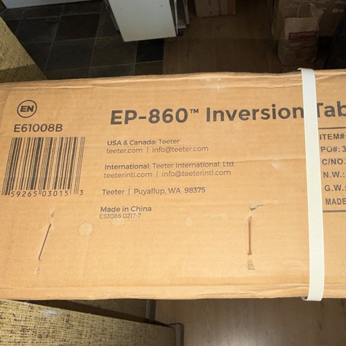 Teeter 860 inversion table - teeter, ep-860