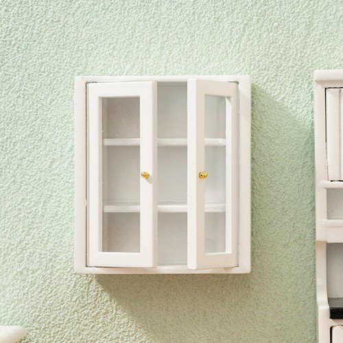 White cabinet dollhouse - white,