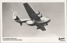 BLACKBURN BEVERLEY REAL PHOTO POSTCARD RPPC RAF ROYAL AIR FORCE CENTAURUS ENGINE