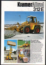 Kramer Allrad "312E" 4-wheel drive shovel loader Brochure Leaflet