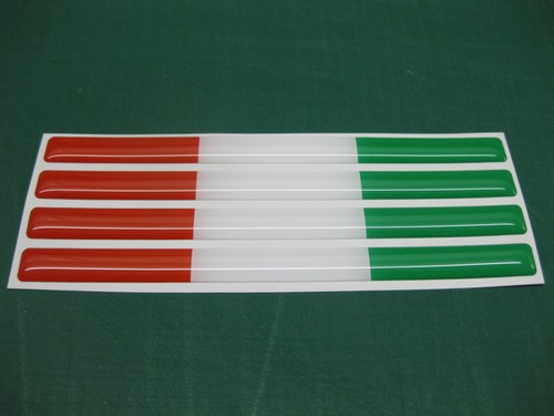 Domed italian flags 140mm x - domed,