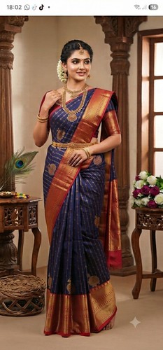 New saree with blouse piece - saree,