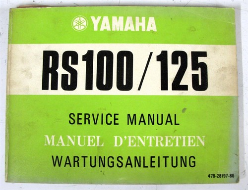Yamaha rs100 rs125 motorcycle - rs125,