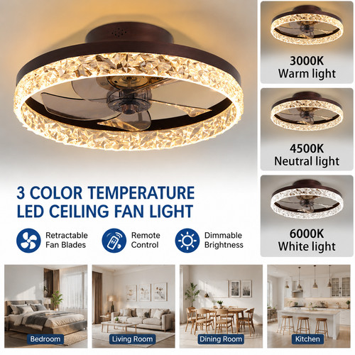 30w ceiling fan - ceiling, light