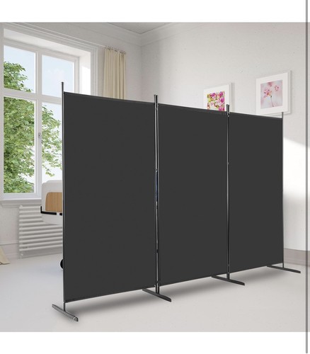 6ft panels room divider wall - 3-panels,