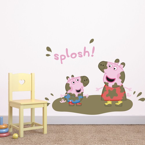 Peppa pig and george splosh - pig,