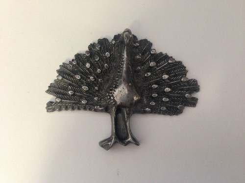 Peacock pewter effect - pewter, animal