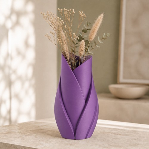 Modern sculptural leaf vase - modern,