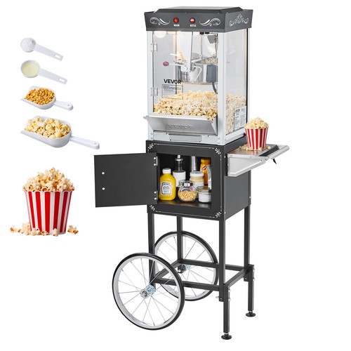 Vevor popcorn machine cart - vevor,